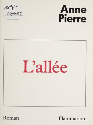 cover image of L'Allée